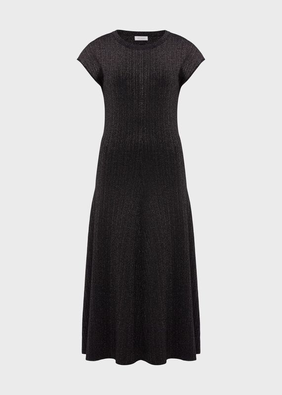 Reena Sparkle Ribbed Knitted Dress