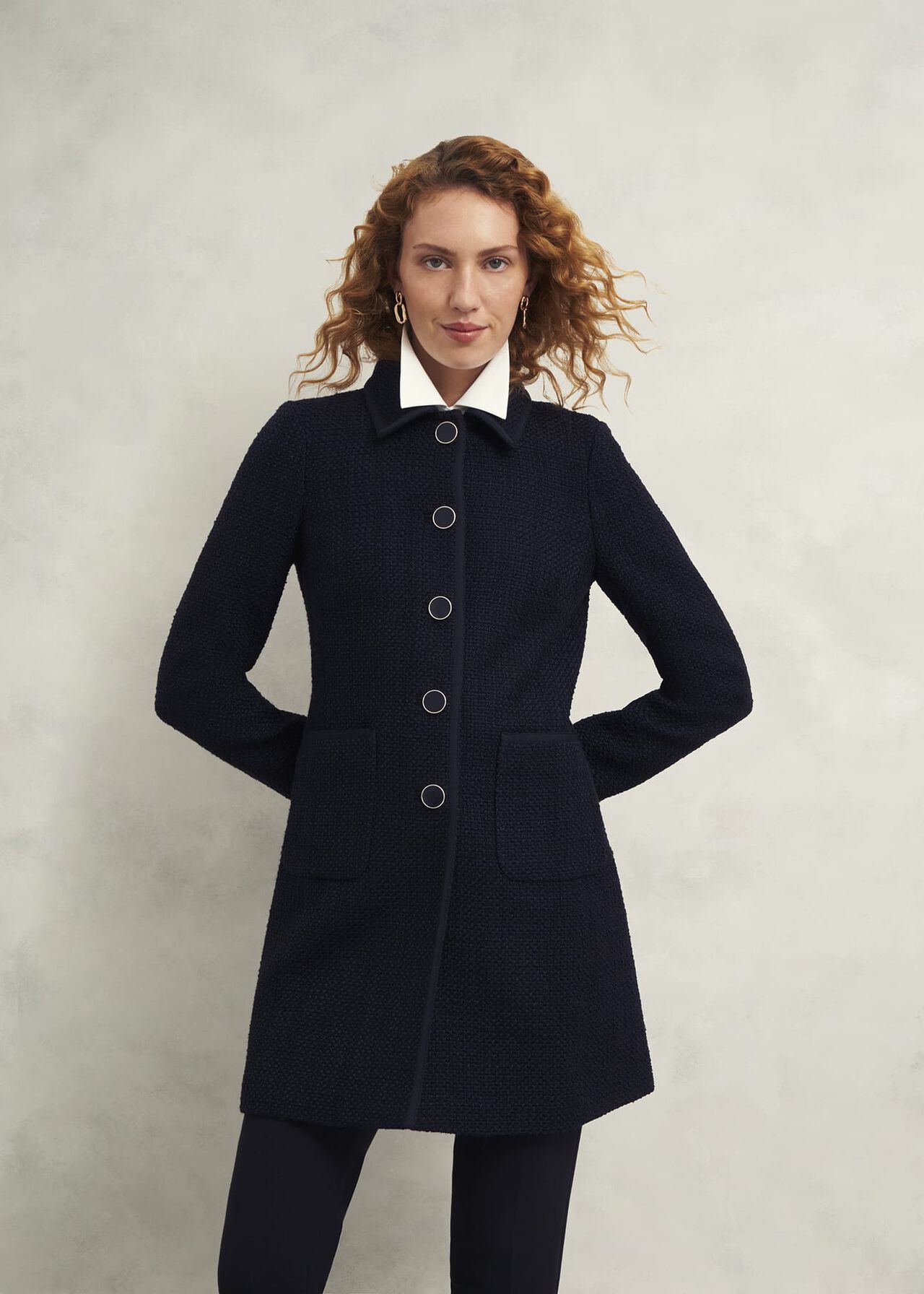 Hobbs Elaine Tweed Coat