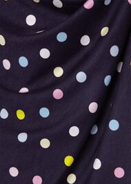 Roisin Jersey Dress, Navy Ivory, hi-res