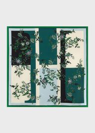 Hallie Silk Printed Scarf, Powder Blue Mlt, hi-res