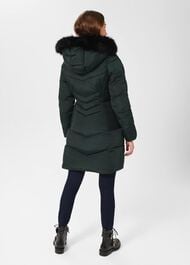 Tali Puffer With Hood, Dark Ivy Green, hi-res