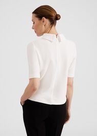 Tali Textured Top, Ivory, hi-res