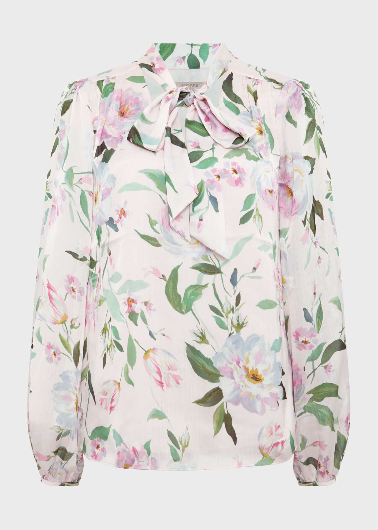 Aria Floral Blouse, Pale Pink Multi, hi-res