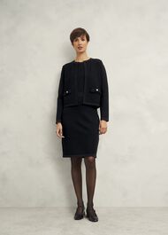 Petra Knitted Jacket, Black, hi-res