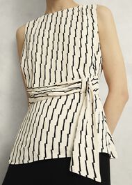 Levens Top, Cream Black, hi-res