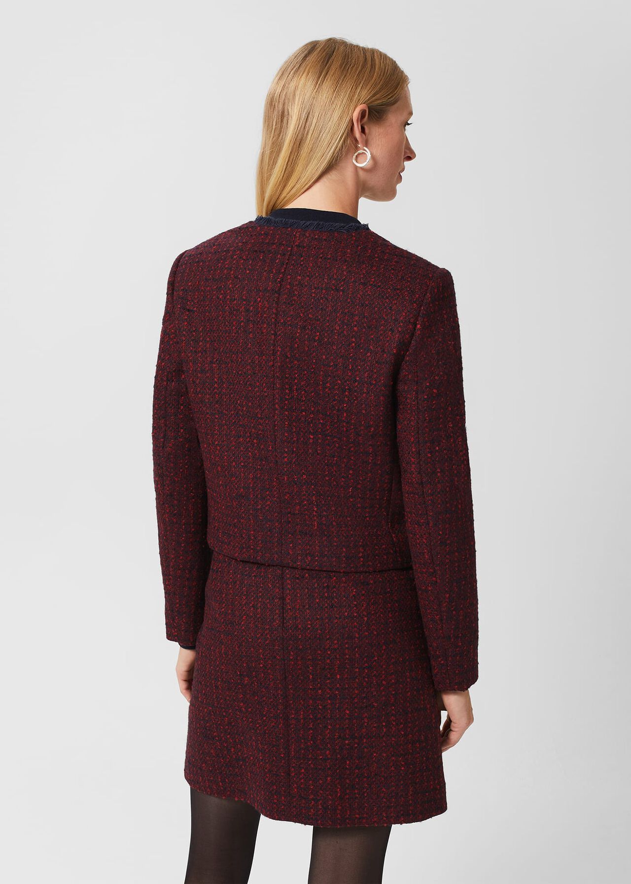 Meera Jacket, Red Navy, hi-res