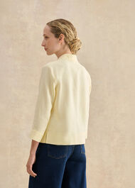 Nita Linen Shirt, Soft Yellow, hi-res
