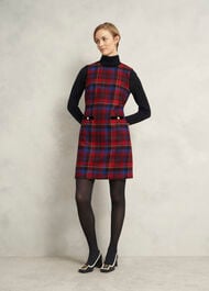 60-Denier Opaque Black Tights, Navy, hi-res