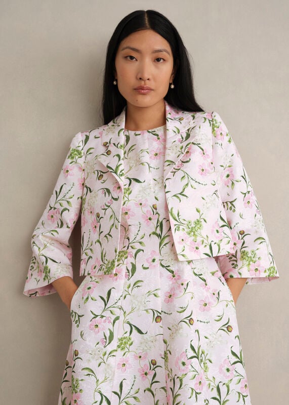 Lana Floral Jacquard Jacket
