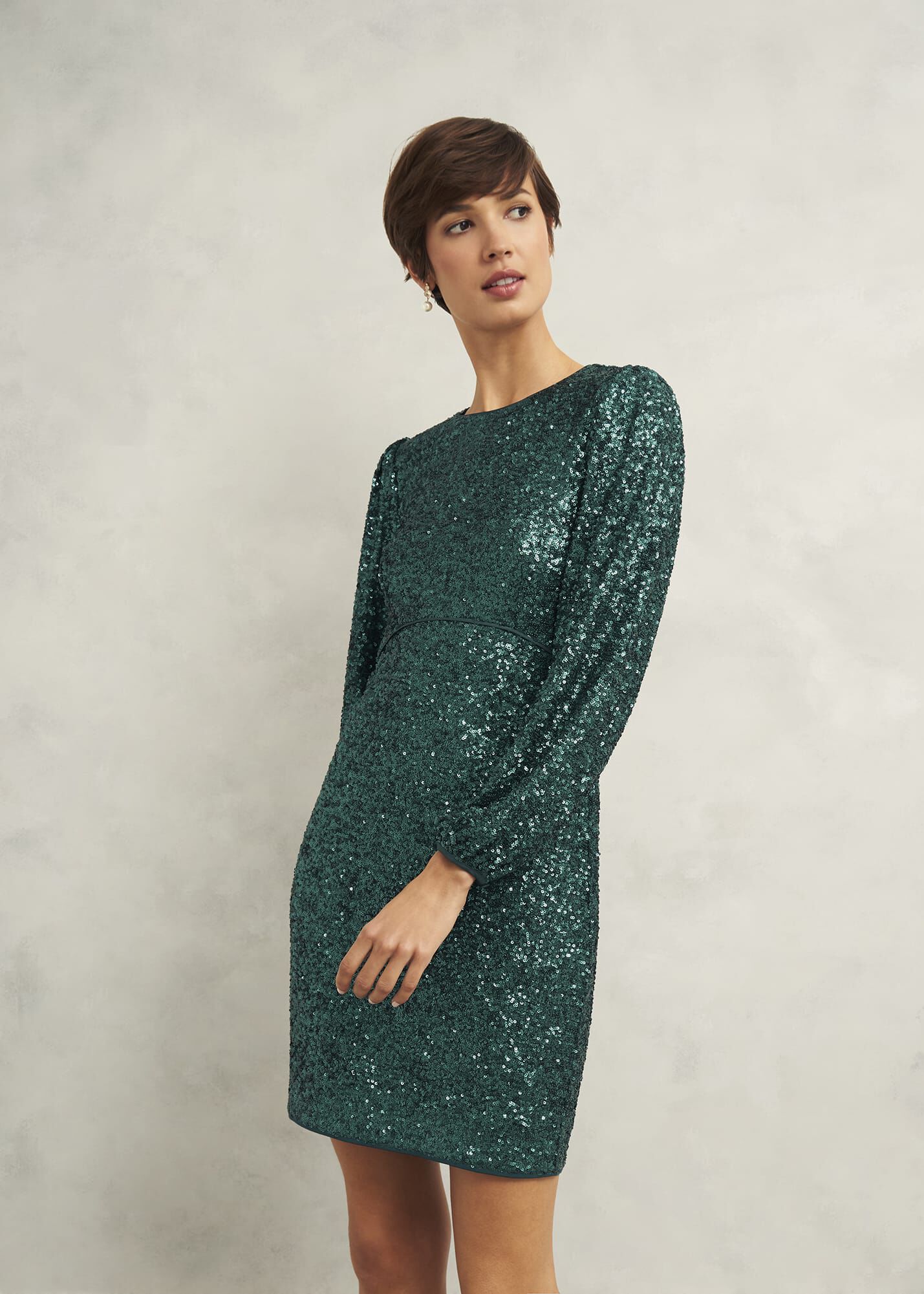 Cianna Sequin Dress | Hobbs US | Cianna Sequin Dress | Hobbs US |