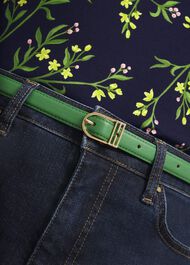 Carmina Leather Hip Belt, Laurel Green, hi-res