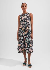 Emilie Dress, Black Multi, hi-res