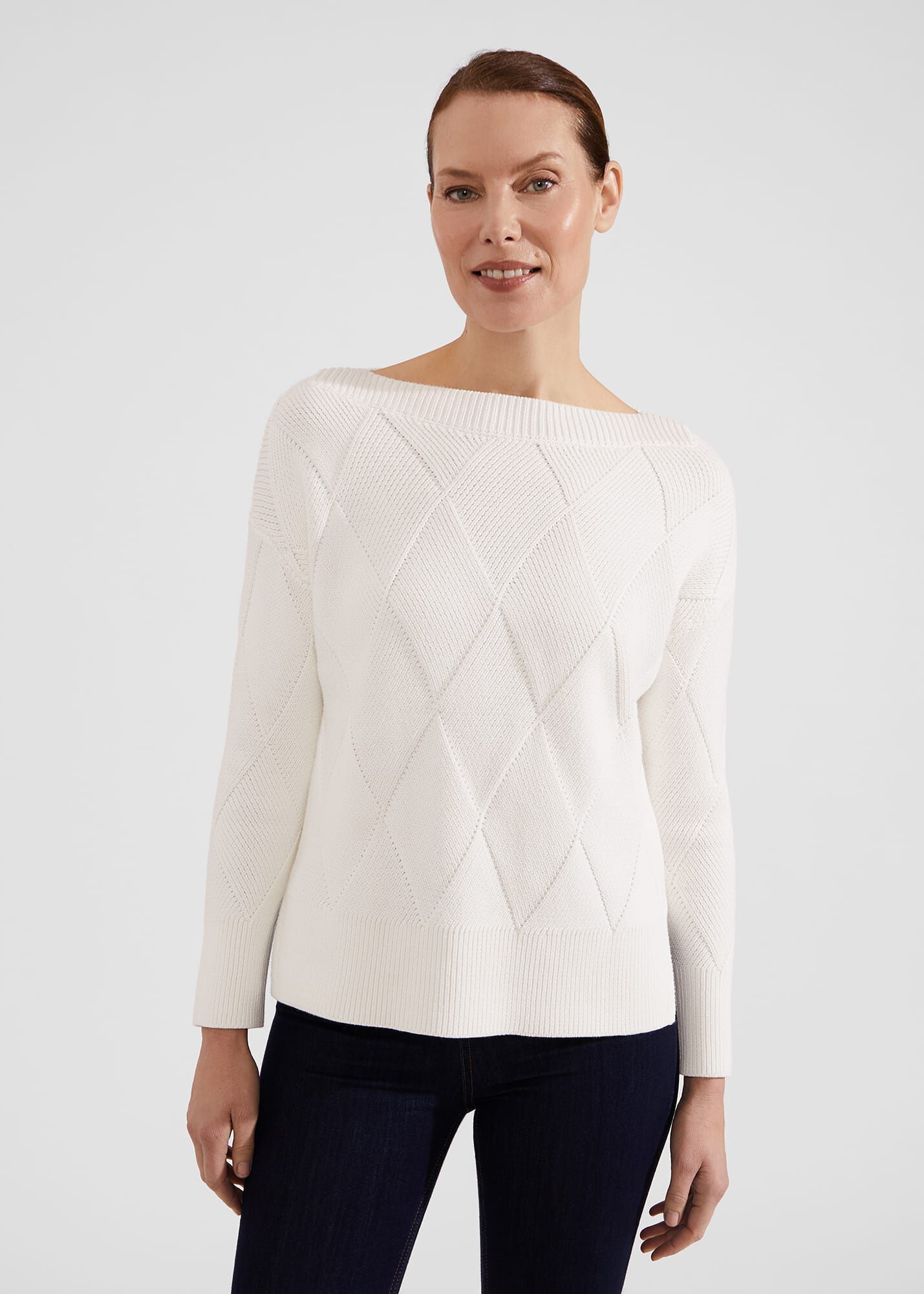 ホブズ HOBBS HADLEY JUMPER （IVORY） Hadley Cotton Jumper | Hobbs UK |
