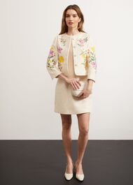 Hinton Mini Dress, Buttercream, hi-res