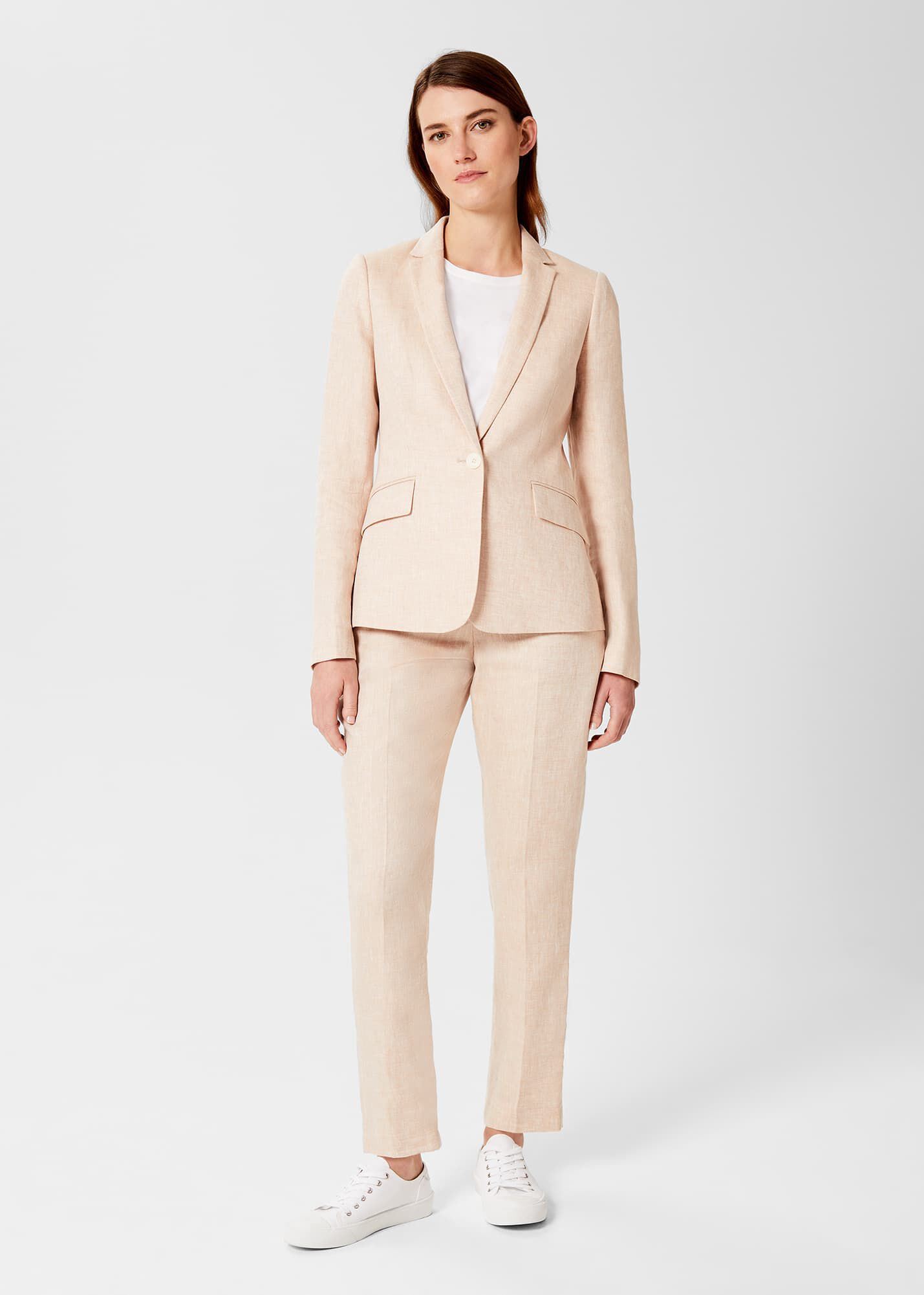 Linen dress deals with jacket