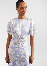 Vita Floral Midi Dress, Blue Multi, hi-res