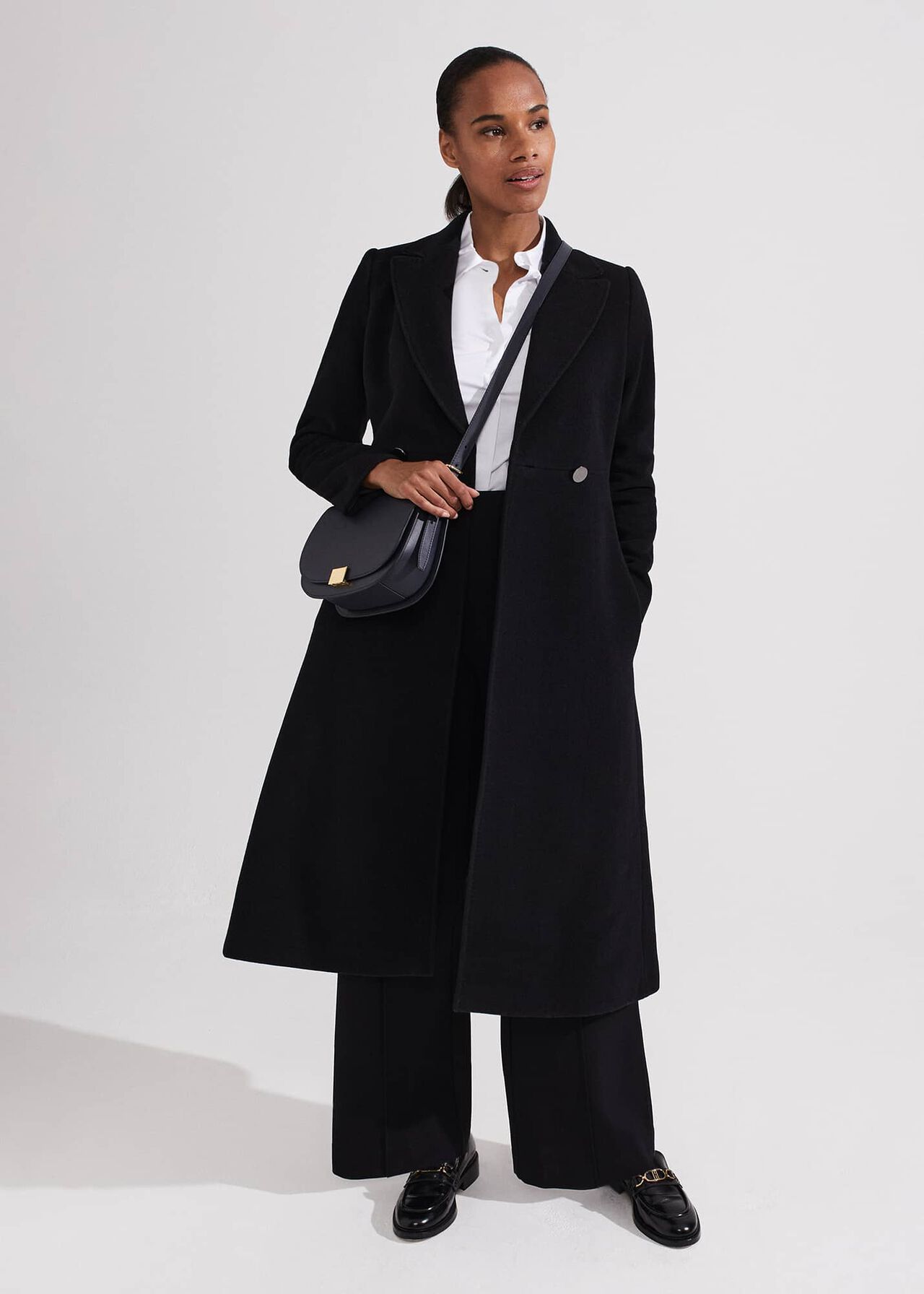 Blair Wool Blend Coat, Black, hi-res