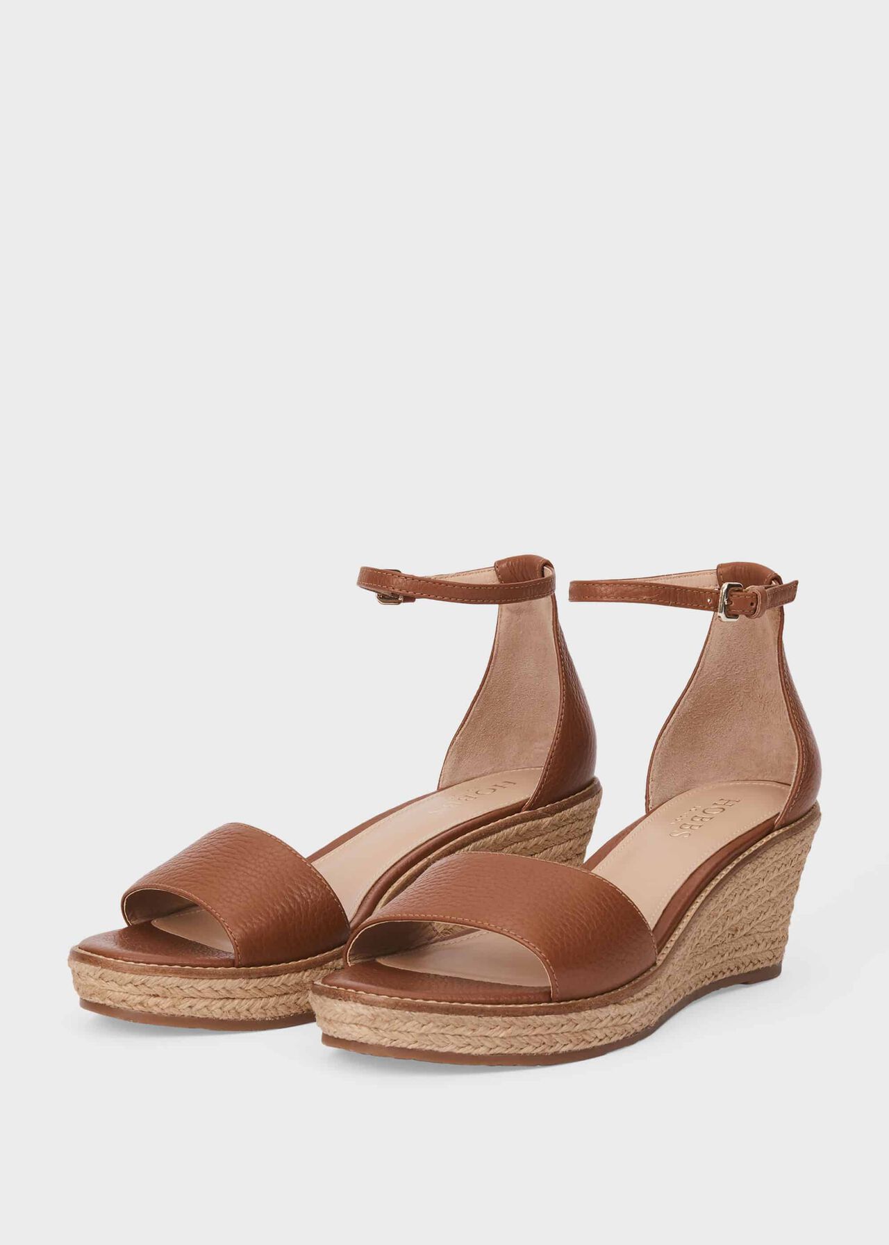 Vespa Leather Wedge Espadrilles, Tan, hi-res