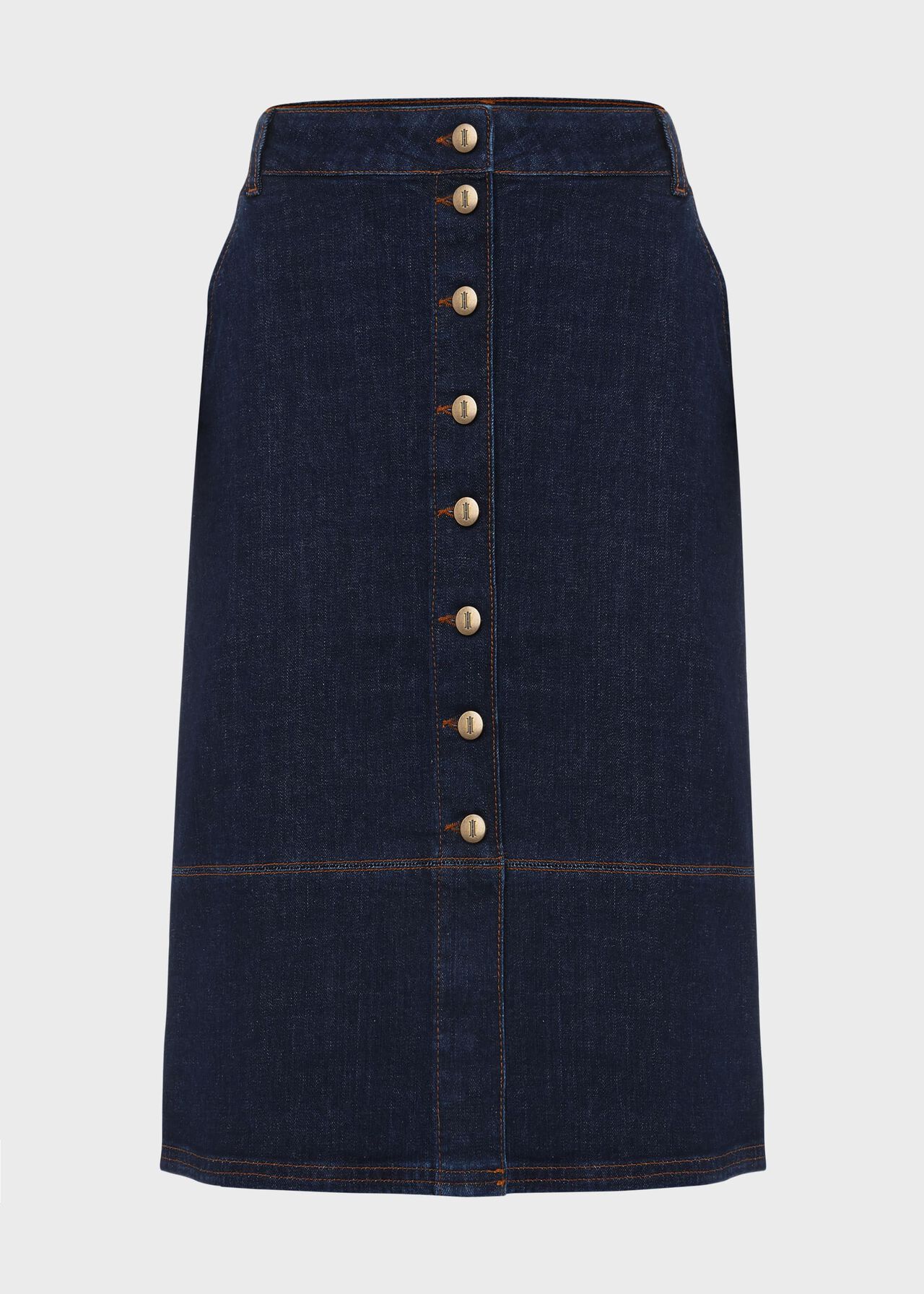 Macey Denim Skirt, Indigo, hi-res