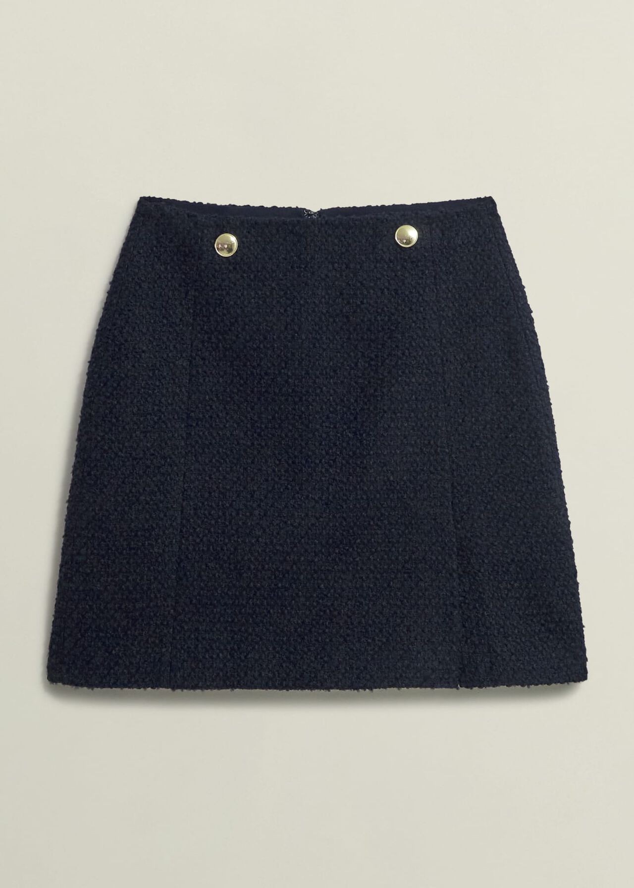 Marie Skirt With Wool, Navy, hi-res