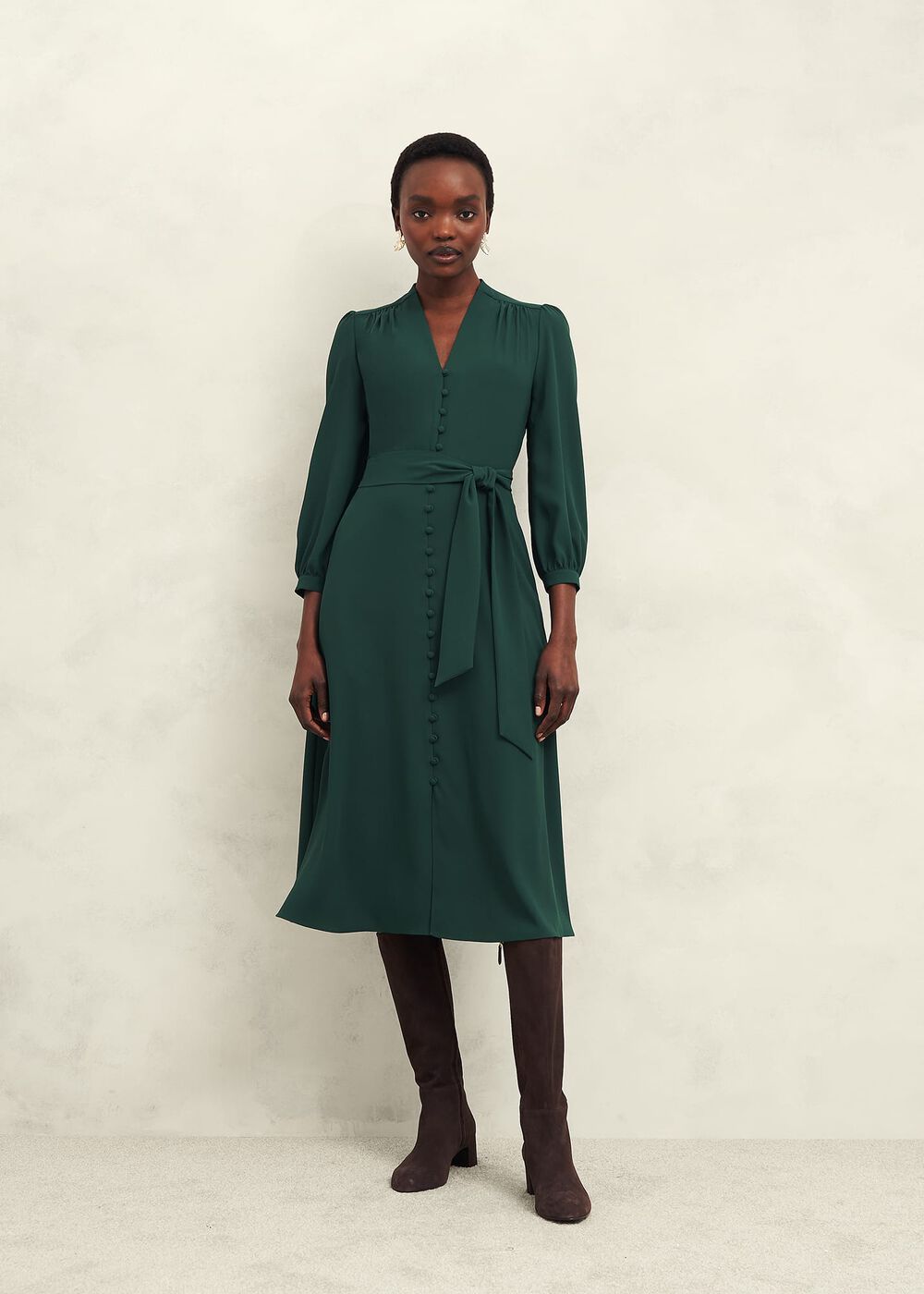 Magnolia Dress, Bay Green, hi-res
