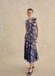 Petite Quin Embroidered Dress&nbsp;, Midnight Blush, hi-res