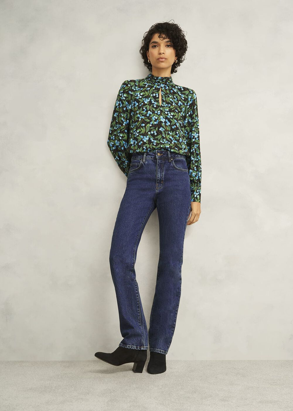 Foley Straight Jeans, Dark Mid Wash, hi-res
