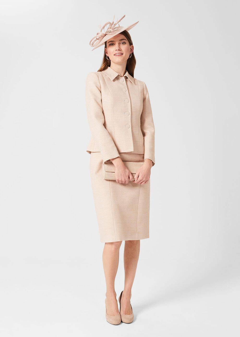 Freya Fascinator, Oyster, hi-res