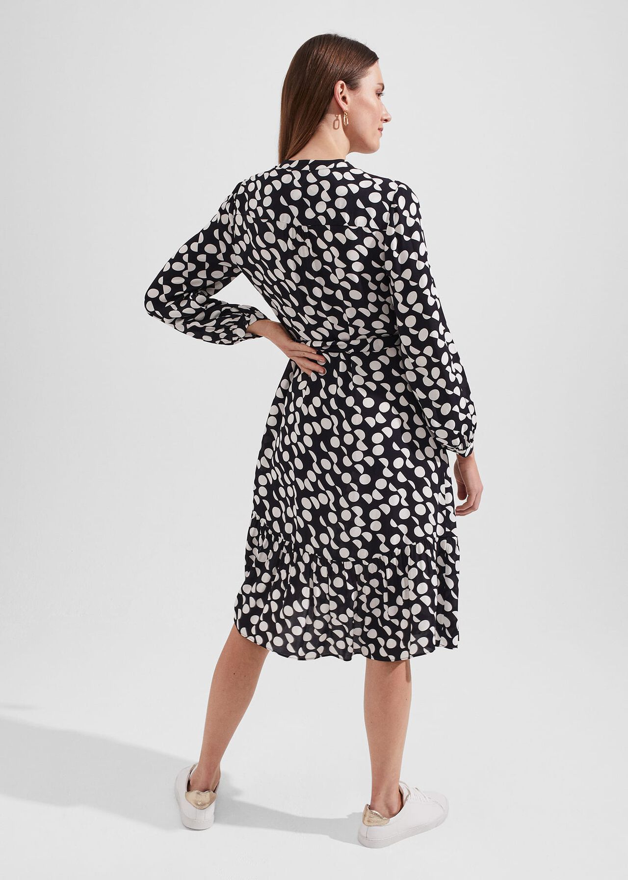 Mallory Dress, Navy Ivory, hi-res