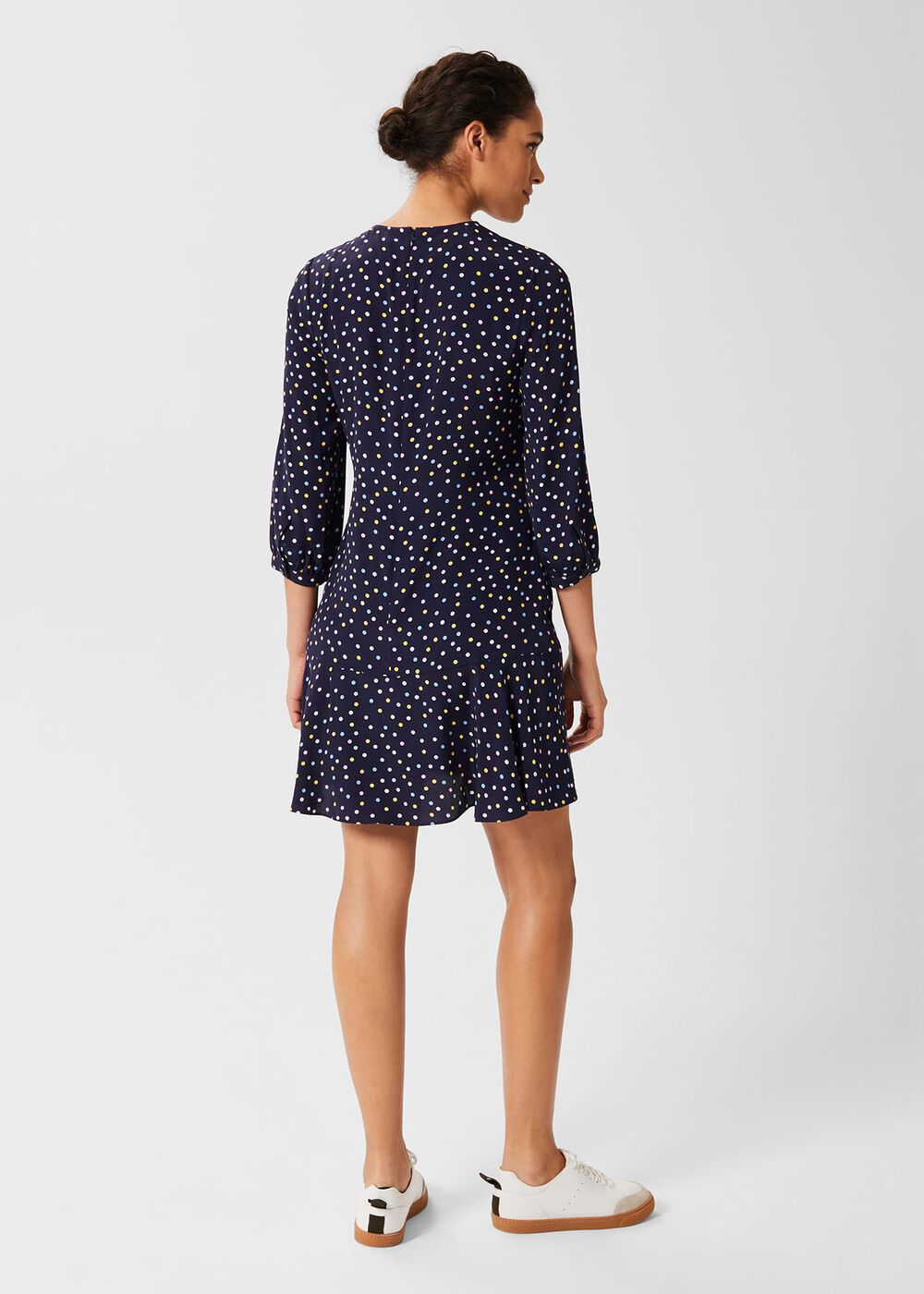 Prim Tunic Dress, Navy Multi, hi-res