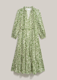 Amaris Dress, Green Cream, hi-res