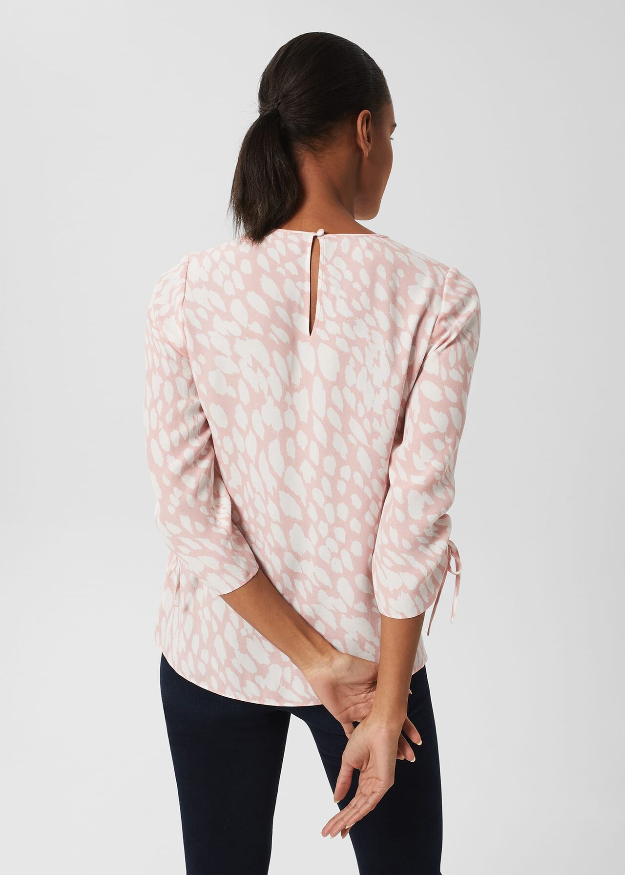 Cosette Blouse, Pink Ivory, hi-res