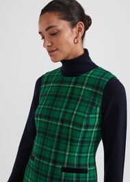 Margot Wool Dress, Green Multi, hi-res