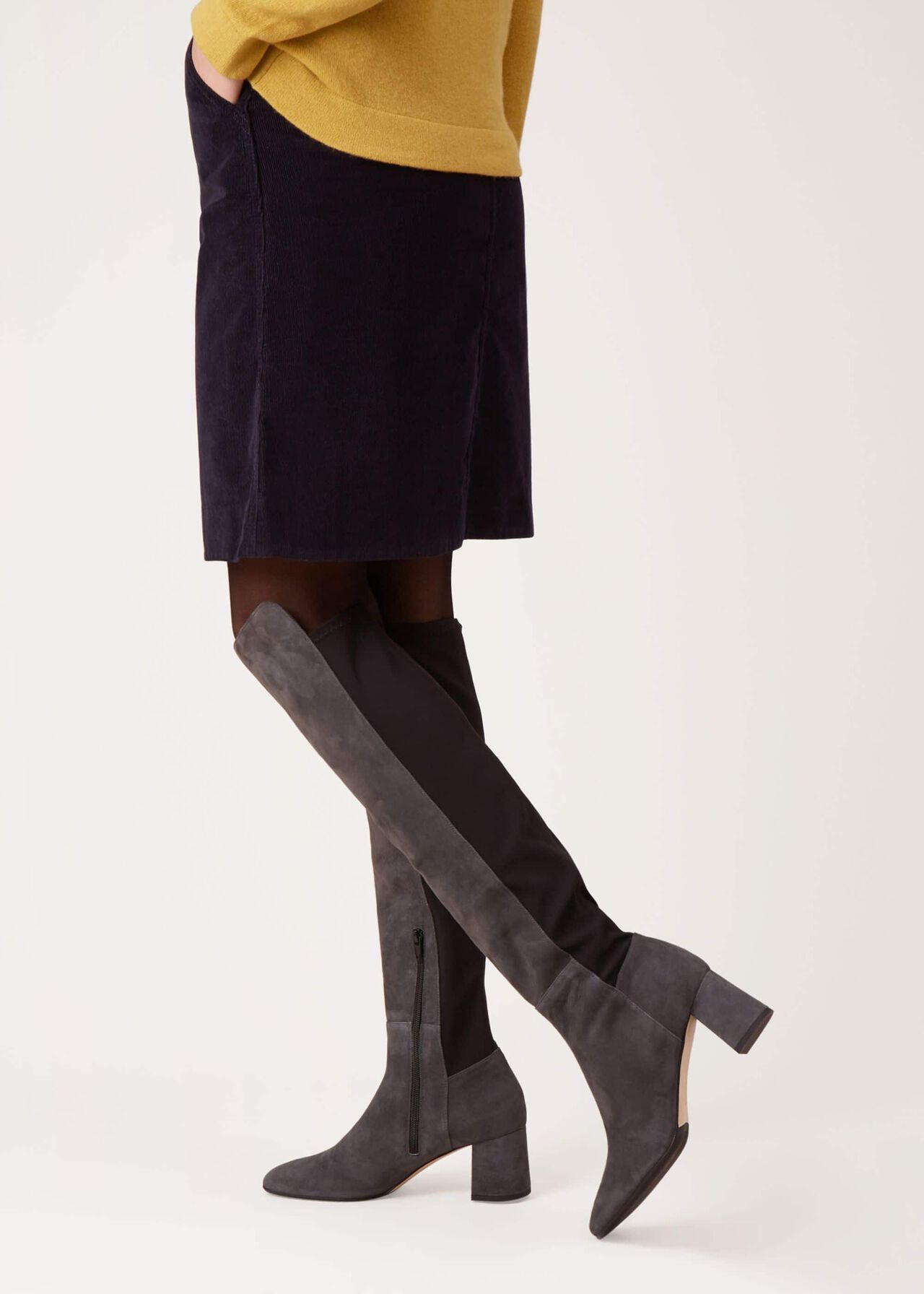 Imogen Knee High, Grey, hi-res