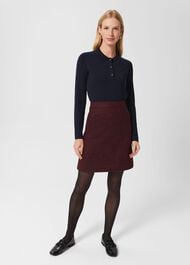 Meera Skirt, Red Navy, hi-res