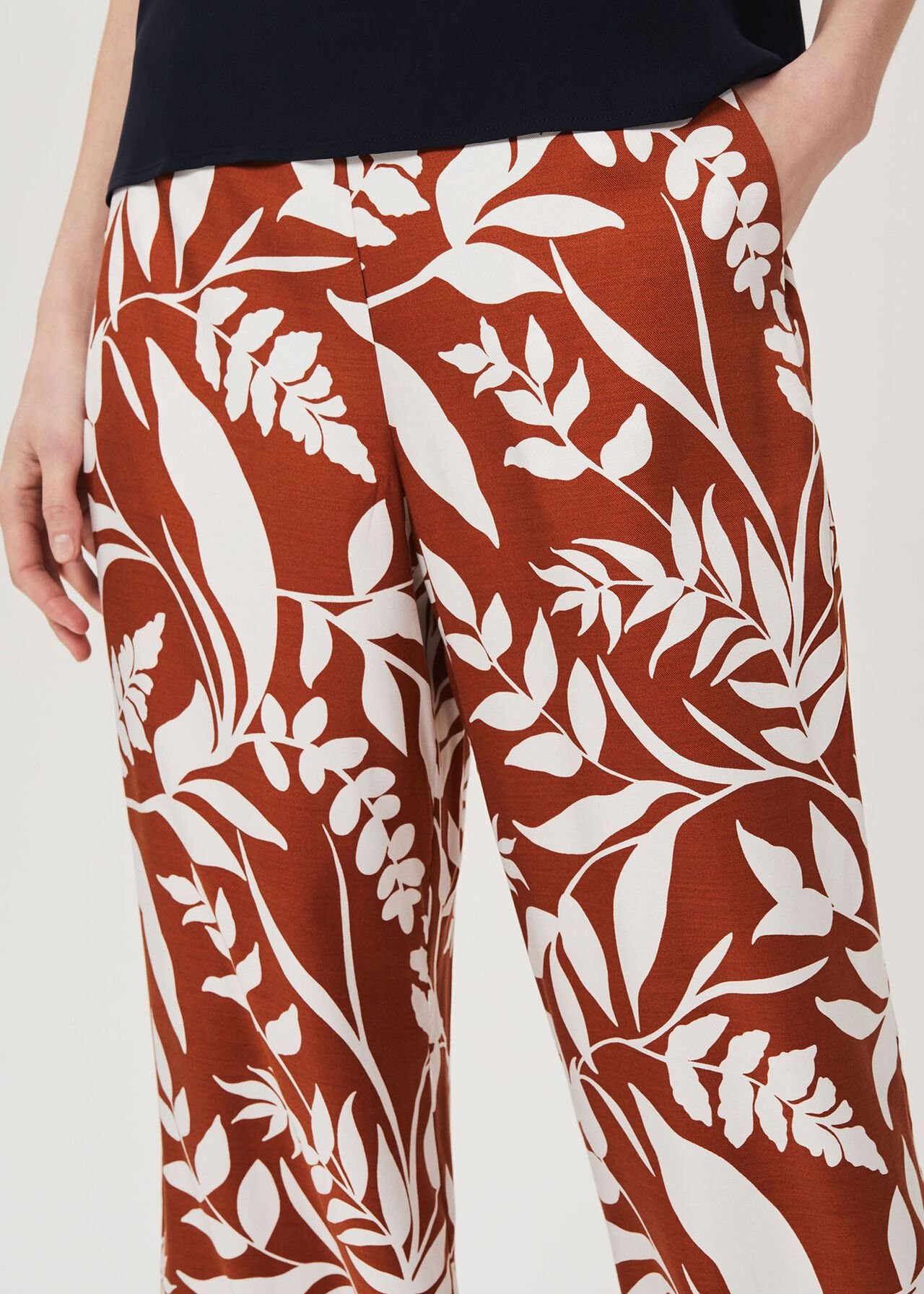 Lauren Printed Trousers, Brandysnap Ivry, hi-res