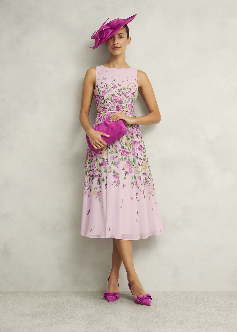 Petite Carly Dress, Pink Multi, hi-res