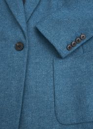 Petite Lilla Wool Jacket, Blue, hi-res