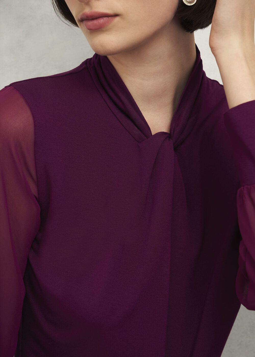 Ashley Top, Warm Plum, hi-res