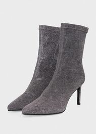 Bayley Stretch Sparkle Boots, Silver, hi-res