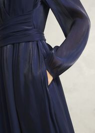 Cate V Neck Maxi Dress, Midnight Navy, hi-res