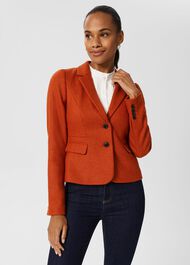 Hackness Wool Jacket , Orange, hi-res