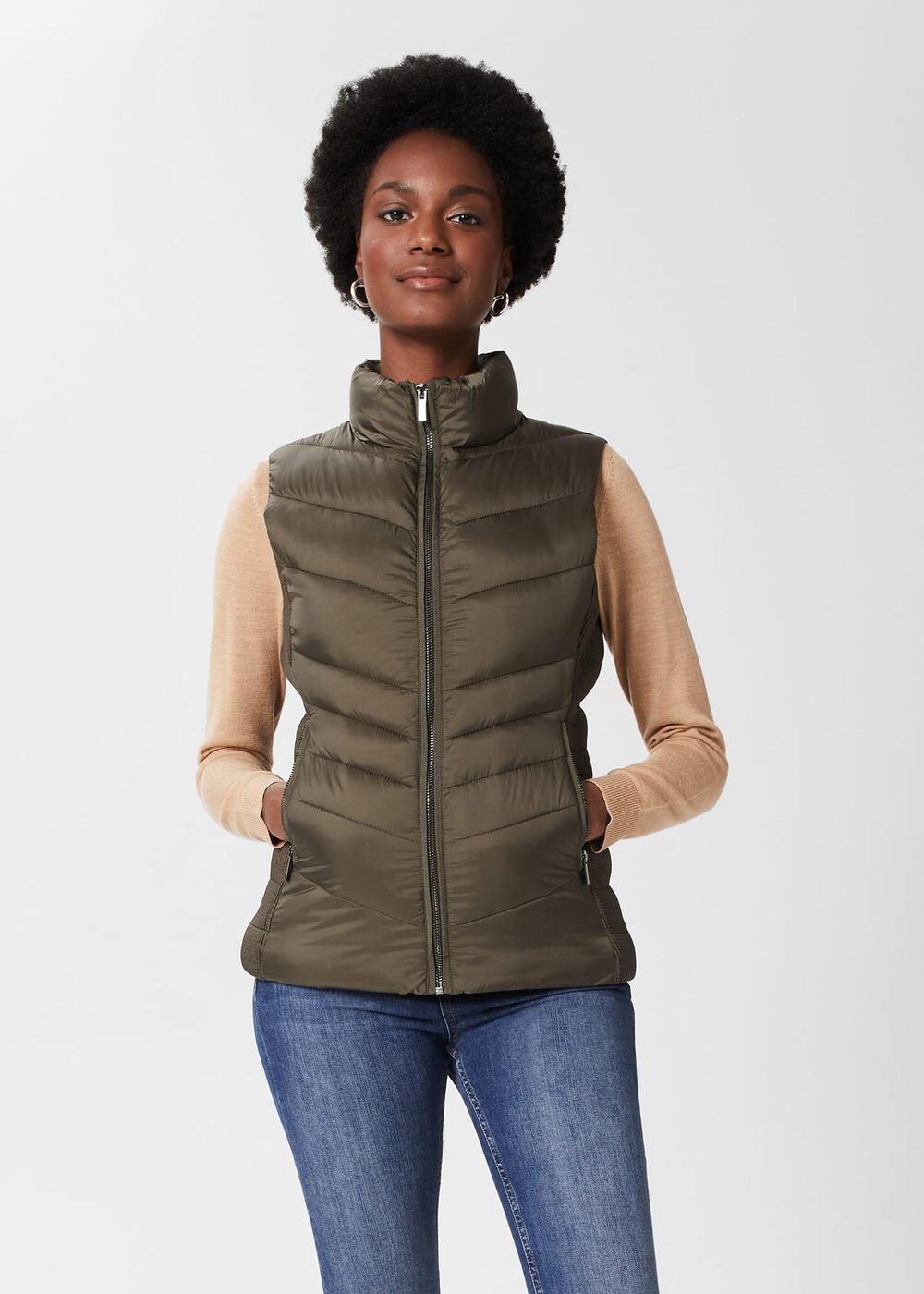Neava Gilet, Dark Olive, hi-res