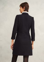 Adelia Ponte Dress, Black, hi-res