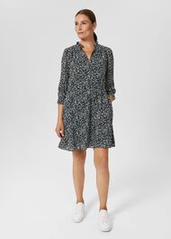 Stefania Dress, Navy Multi, hi-res