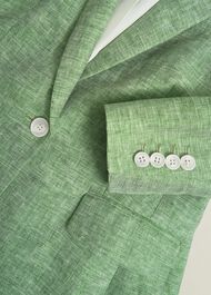 Blake Linen Jacket, Laurel Green, hi-res