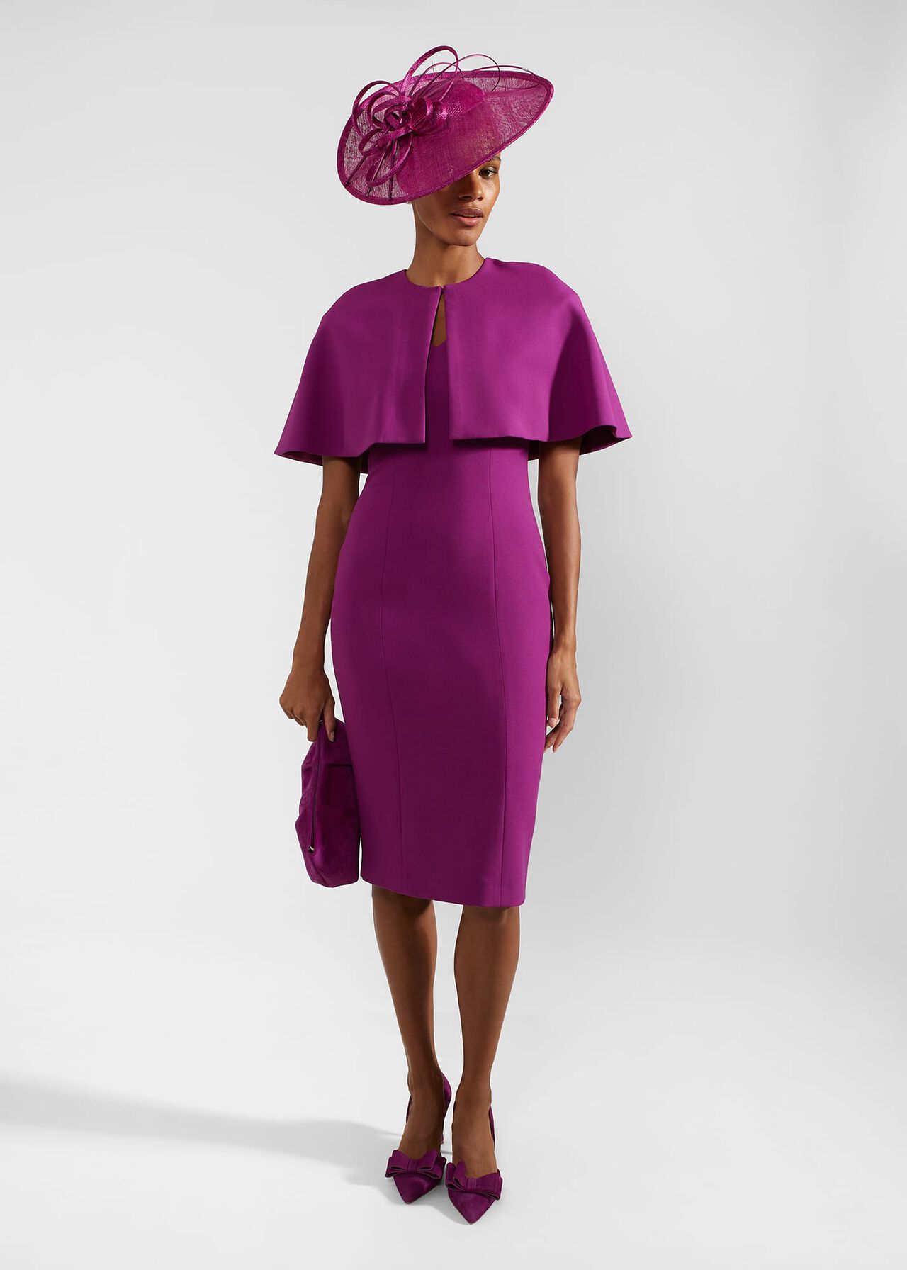 Petite Lillia Shift Dress, Magenta Purple, hi-res