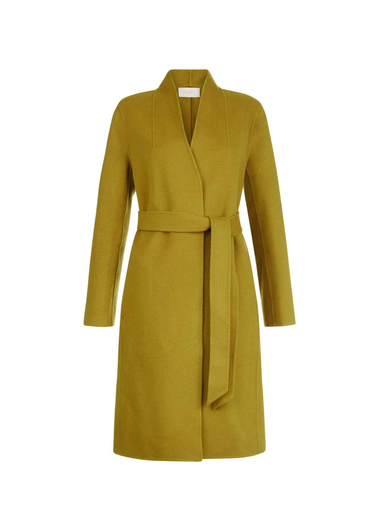 Elisa Wool Blend Coat, Ochre, hi-res