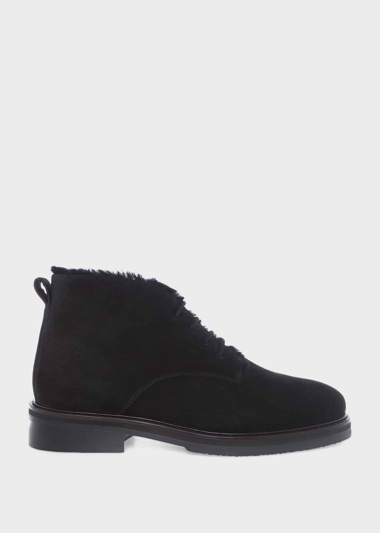 Agnes Fur Boots, Black, hi-res