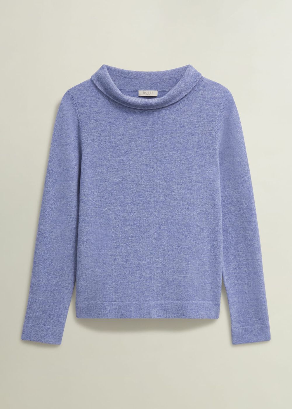Audrey Wool Cashmere Sweater, Blue Marl, hi-res